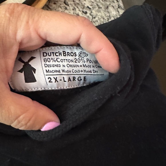 Dutch Bros Black Hoodie “To Be So Strong.”SMALL+MEDIUM+LARGE+XL+XXL Peace 1992 - Picture 13 of 13